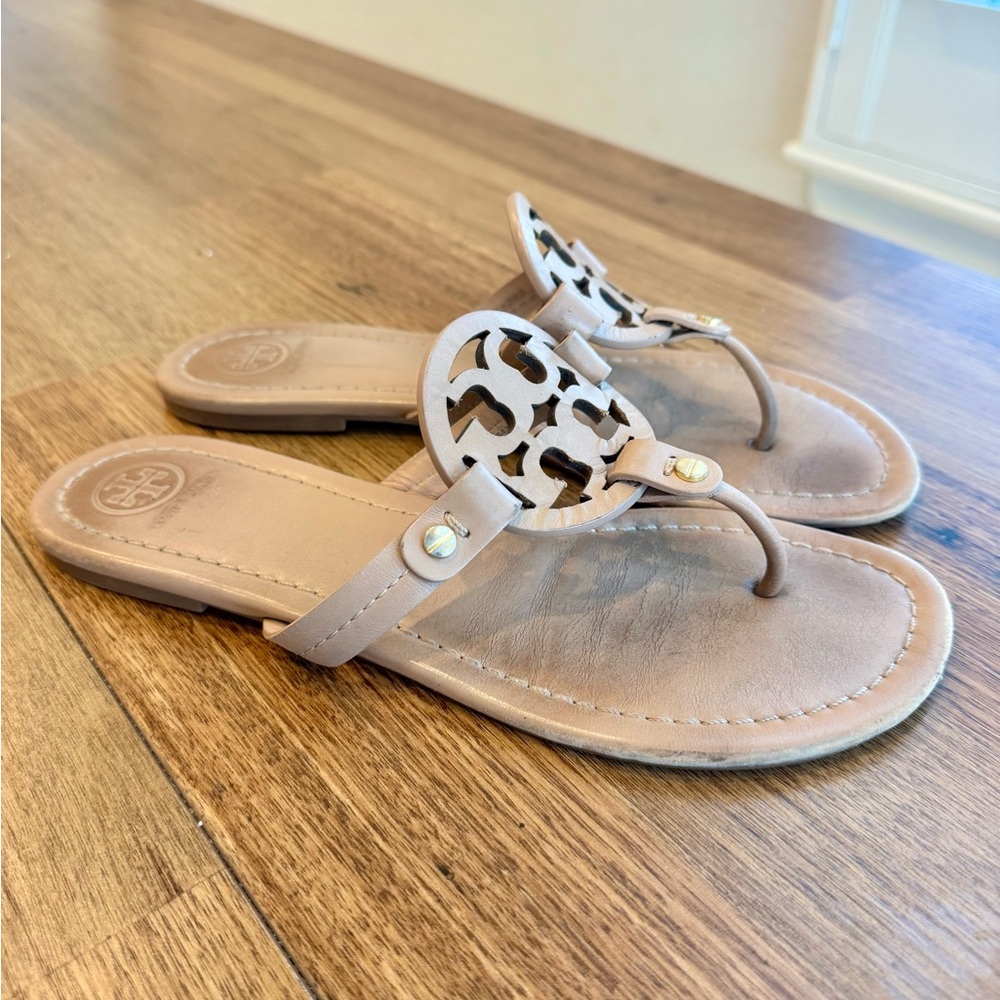 Tory Burch Miller Women's Tan Thong Sandals